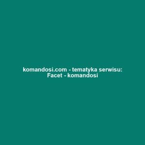 komandosi.com - tematyka serwisu: Facet - komandosi