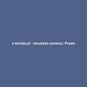 e-temida.pl - tematyka serwisu: Prawo