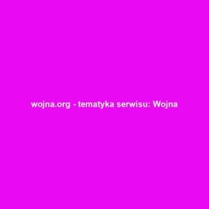 wojna.org - tematyka serwisu: Wojna