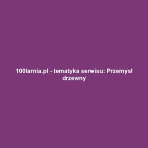 100larnia.pl - tematyka serwisu: Przemysł drzewny