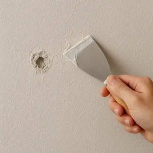 Jak naprawić drobne uszkodzenia ściany po wierceniu